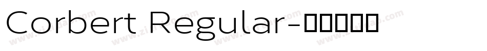 Corbert Regular字体转换
